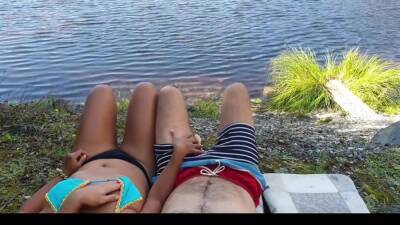 Real Sex Video Couple Risky Outdoor Nearby Lake Part1 - upornia.com
