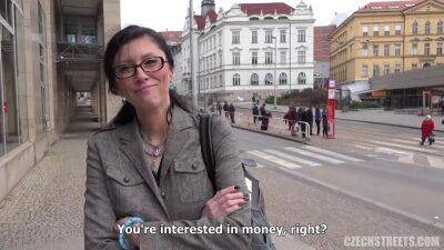 Czech Mom Veronika the Secretary - Amateur pov public sex for cash - sunporno.com - Czech Republic