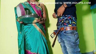 Karwa Chauth Special Bengali Married Couple First Sex And Had Blowjob In The Room With Clear Hindi Audio - hclips.com