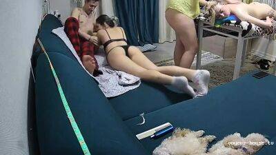 Sexy amateur blonde Russian web cam girl sucking on her toy - drtuber.com - Russia