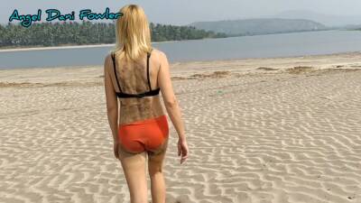Shameless Beach Slut Nude In The Nature! Amateur! - upornia.com