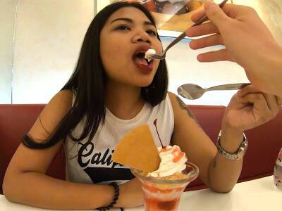 Big ass amateur Thai teen fucked by her boyfriend after having ice cream - txxx.com