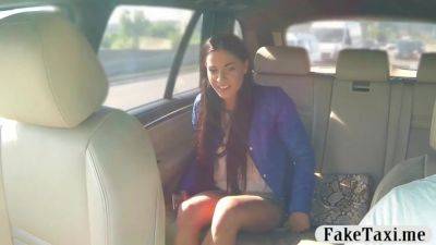 Tiny Breasts Amateur Brunette Babe Railed By The Driver - hclips.com