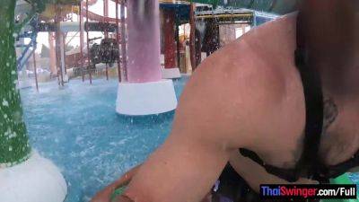 Big ass Thai amateur girlfriend waterpark fun and sex at home after - txxx.com - Thailand
