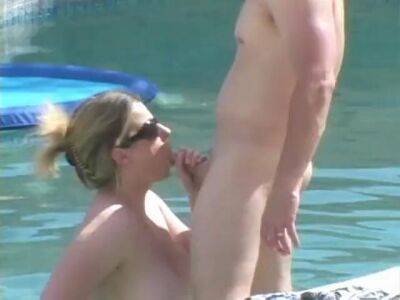 Busty amateur wife gets horny on vacation and fucks by the pool - sunporno.com