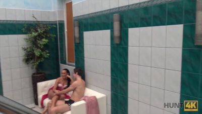 Hidden Cam catches Aventuras getting it on in a private pool - sexu.com - Czech Republic