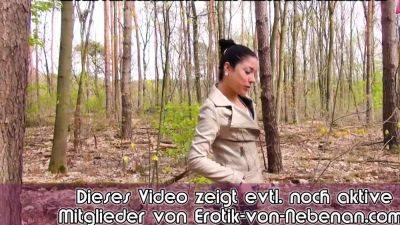 German amateur teen outdoor POV Sex in forest - drtuber.com - Germany