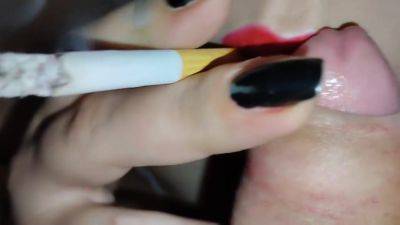 Smoking Blowjob (two Cigarettes) Real Couple Homemade - hclips.com