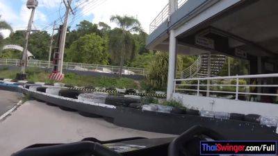Cute Thai Amateur Teen Girlfriend Go Karting And Recorded On Video After - hclips.com - Thailand